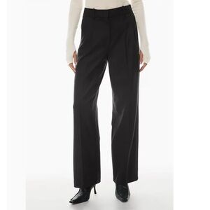 Classic Wide-Leg Black Trousers